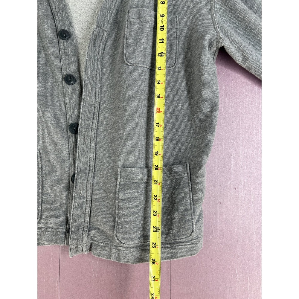 Gap Preppy Sweatshirt Cardigan Button Front Pocket Cotton Lightweight Sweater L - Picture 6 of 8